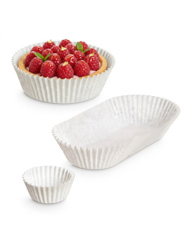 Caissette plissée blanche