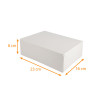 Boite rectangulaire blanche
