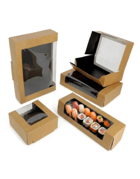 Boîte sushi avec fenêtre
