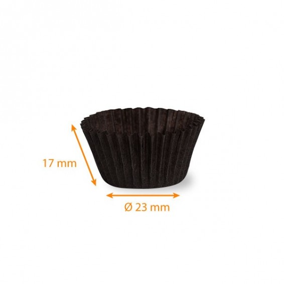 Caissette plissée noire