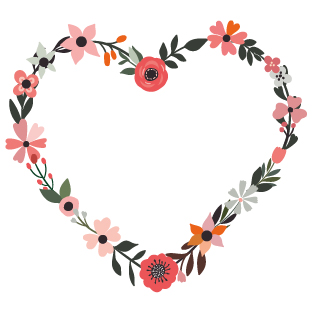 Cœur fleuri